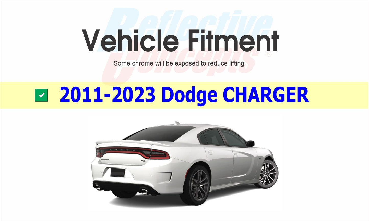 DODGE Trunk Lettering Emblem Overlay Decal - 2011-2023 Charger - Charger:Dodge-TB-01-Charger:Dodge-TB-03-Charger:Dodge-TB-02-Charger:Dodge-TB-04-Charger:Dodge-TB-05-  DRIVEN - 3