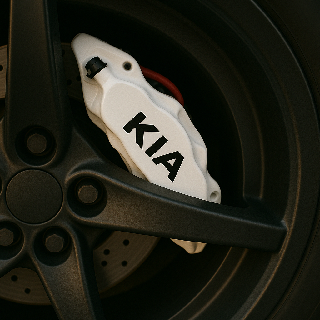 KIA Brake Caliper Decals – Universal Fit | Set of 8 (3" to 6") - sku-51796576665732-sku-51796576698500-sku-51796576731268-sku-51796576764036-sku-51796576796804-  DRIVEN - 1
