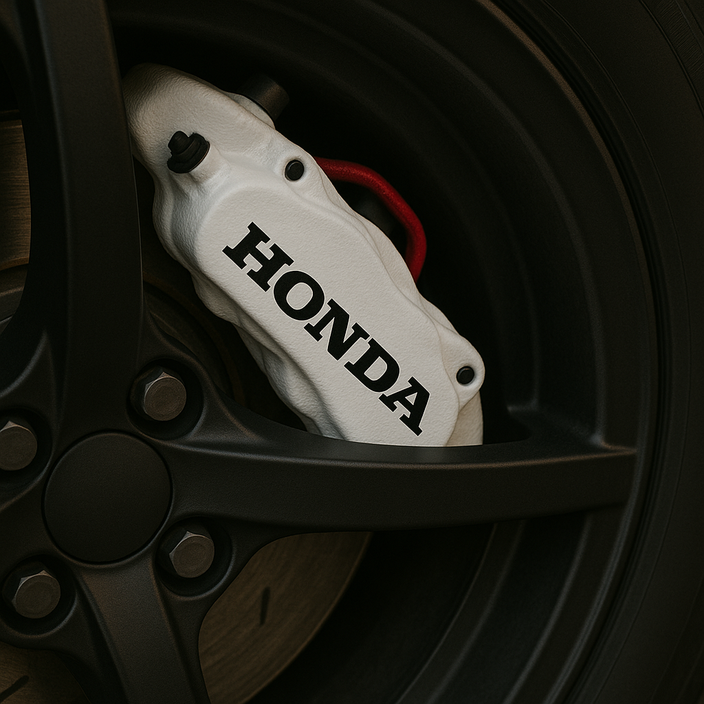 Honda Brake Caliper Decals – Universal Fit | Set of 8 (3" to 6") - sku-51737560350852-sku-51737560383620-sku-51737560416388-sku-51737560449156-sku-51737560481924-  DRIVEN - 1