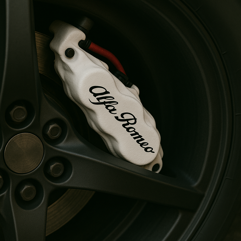 Alfa Romeo Brake Caliper Decals – Universal Fit | Set of 8 (3" to 6") - sku-51796585840772-sku-51796585873540-sku-51796585906308-sku-51796585939076-sku-51796585971844-  DRIVEN - 1