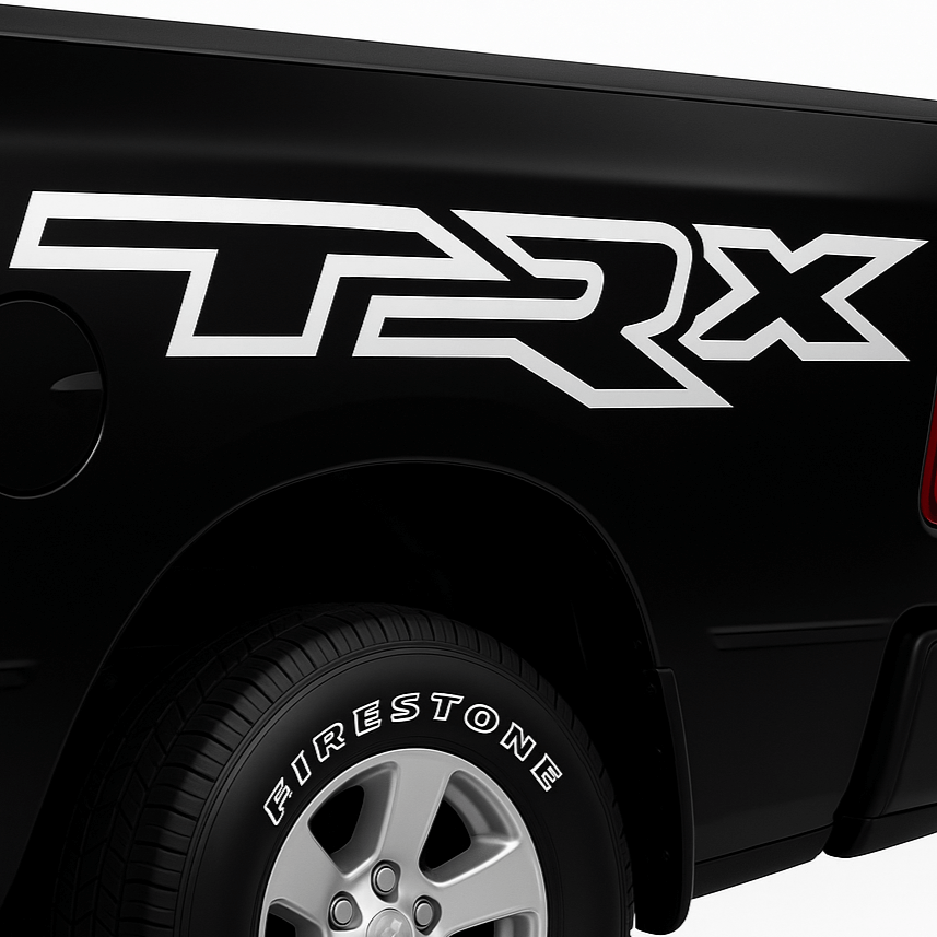 Dodge TRX Logo Vinyl Decal Sticker – 12" to 45" Weatherproof Truck Graphic – Ram TRX Badge for Window, Tailgate, or Bumper - sku-50631908622468-sku-50631908655236-sku-50631908688004-sku-50631908720772-sku-50631908753540-  DRIVEN - 2