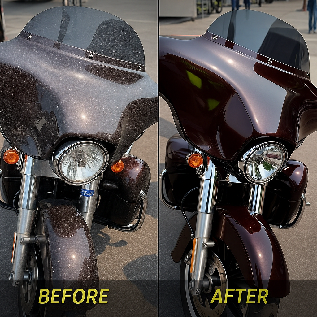 WASH&WHIPS | MotoPro Motorcycle Detailing Kit - Clean, Shine & Protect - MFH401-  DRIVEN - 3