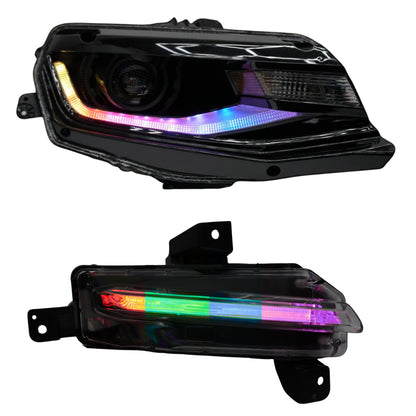 Chevrolet Camaro Flow Series Multicolor DRL Boards (2016-2018) - F13 | A20 | P2   - BX2-F13 | G20 | A20 | P2   - BX1-F13 | B3 | A20 | P2   - BX1-F13 | B3 | G20| A20 | P2   - BX1-  DRIVEN - 14