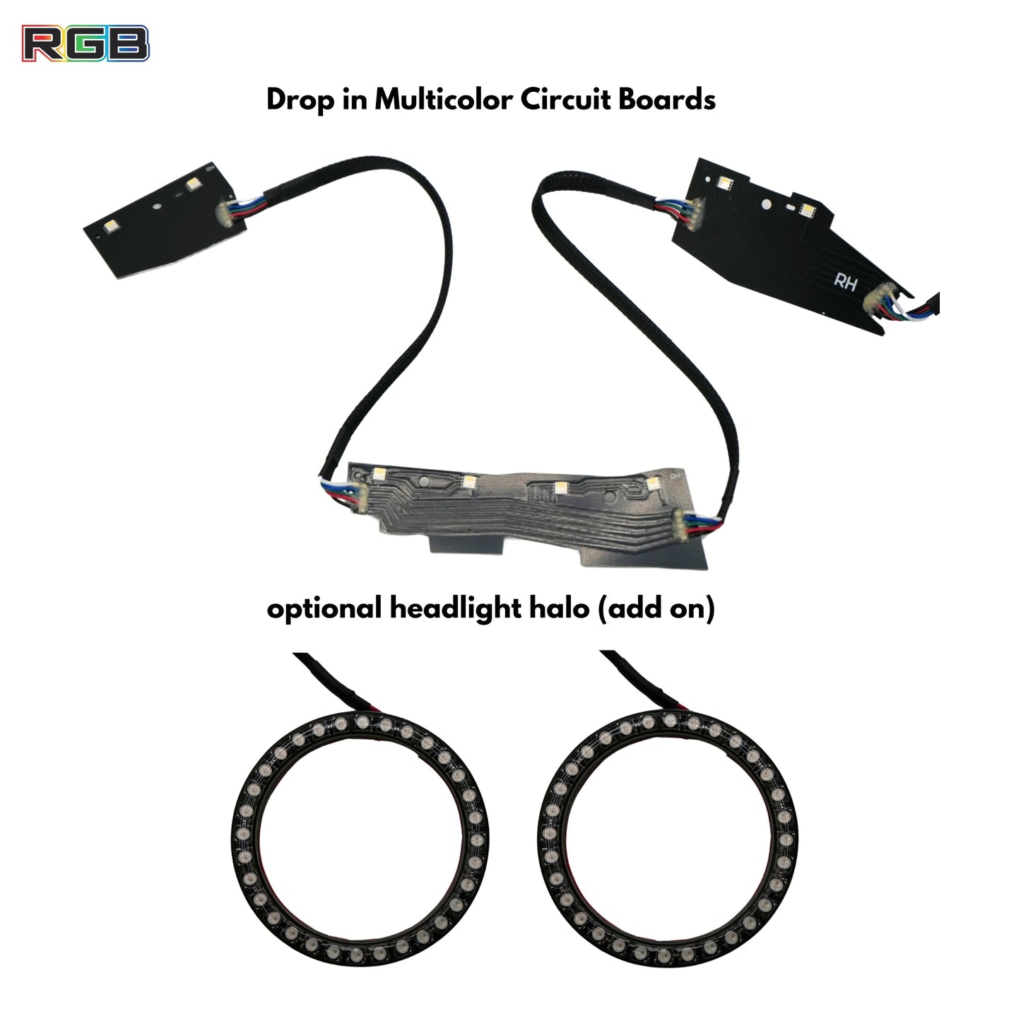 Chevrolet Camaro Flow Series Multicolor DRL Boards (2016-2018) - F13 | A20 | P2   - BX2-F13 | G20 | A20 | P2   - BX1-F13 | B3 | A20 | P2   - BX1-F13 | B3 | G20| A20 | P2   - BX1-  DRIVEN - 2
