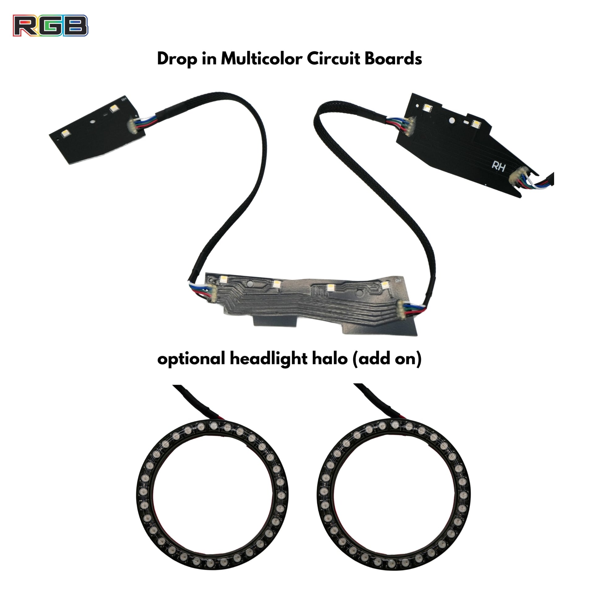 Chevrolet Camaro Flow Series Multicolor DRL Boards (2016-2018) - F13 | A20 | P2   - BX2-F13 | G20 | A20 | P2   - BX1-F13 | B3 | A20 | P2   - BX1-F13 | B3 | G20| A20 | P2   - BX1-  DRIVEN - 2