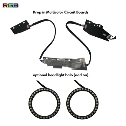 Chevrolet Camaro Flow Series Multicolor DRL Boards (2016-2018) - F13 | A20 | P2   - BX2-F13 | G20 | A20 | P2   - BX1-F13 | B3 | A20 | P2   - BX1-F13 | B3 | G20| A20 | P2   - BX1-  DRIVEN - 2