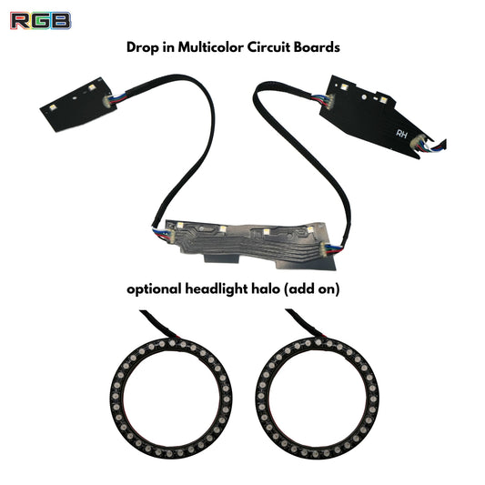 Chevrolet Camaro Flow Series Multicolor DRL Boards (2016-2018) - F13 | A20 | P2   - BX2-F13 | G20 | A20 | P2   - BX1-F13 | B3 | A20 | P2   - BX1-F13 | B3 | G20| A20 | P2   - BX1-  DRIVEN - 2