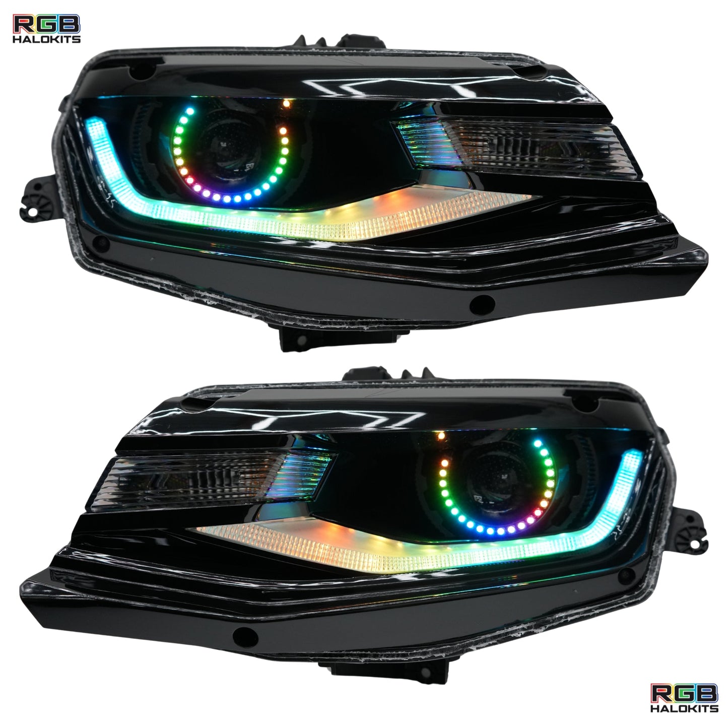 Chevrolet Camaro Flow Series Multicolor DRL Boards (2016-2018) - F13 | A20 | P2   - BX2-F13 | G20 | A20 | P2   - BX1-F13 | B3 | A20 | P2   - BX1-F13 | B3 | G20| A20 | P2   - BX1-  DRIVEN - 3