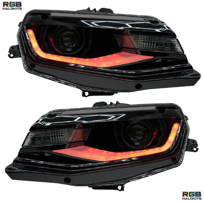 Chevrolet Camaro Flow Series Multicolor DRL Boards (2016-2018) - F13 | A20 | P2   - BX2-F13 | G20 | A20 | P2   - BX1-F13 | B3 | A20 | P2   - BX1-F13 | B3 | G20| A20 | P2   - BX1-  DRIVEN - 4