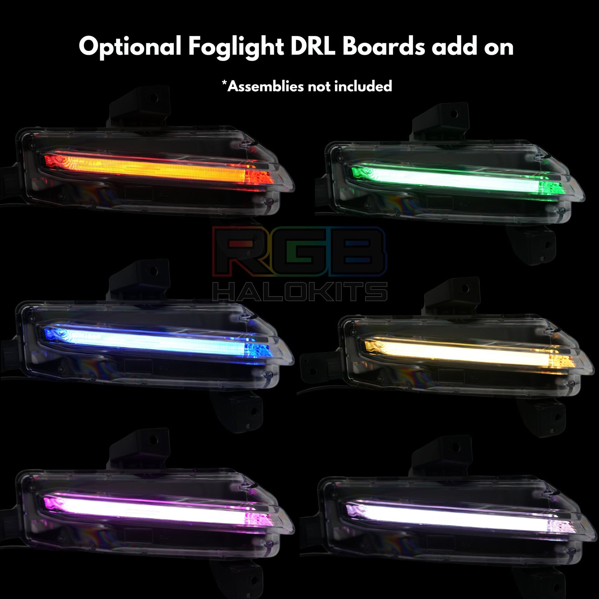 Chevrolet Camaro Flow Series Multicolor DRL Boards (2016-2018) - F13 | A20 | P2   - BX2-F13 | G20 | A20 | P2   - BX1-F13 | B3 | A20 | P2   - BX1-F13 | B3 | G20| A20 | P2   - BX1-  DRIVEN - 6