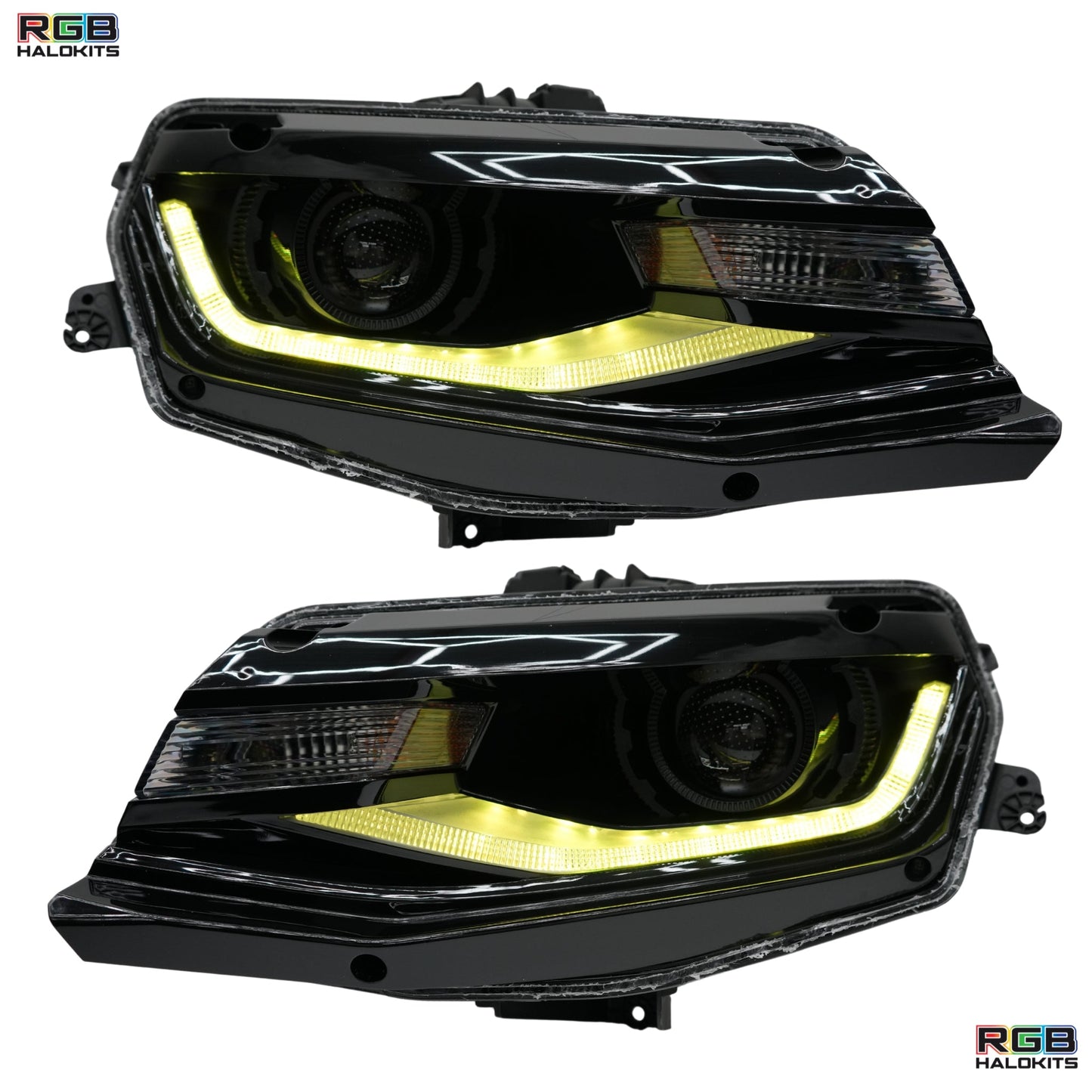Chevrolet Camaro Flow Series Multicolor DRL Boards (2016-2018) - F13 | A20 | P2   - BX2-F13 | G20 | A20 | P2   - BX1-F13 | B3 | A20 | P2   - BX1-F13 | B3 | G20| A20 | P2   - BX1-  DRIVEN - 8