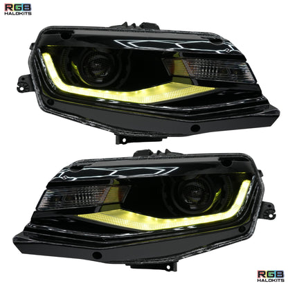 Chevrolet Camaro Flow Series Multicolor DRL Boards (2016-2018) - F13 | A20 | P2   - BX2-F13 | G20 | A20 | P2   - BX1-F13 | B3 | A20 | P2   - BX1-F13 | B3 | G20| A20 | P2   - BX1-  DRIVEN - 8