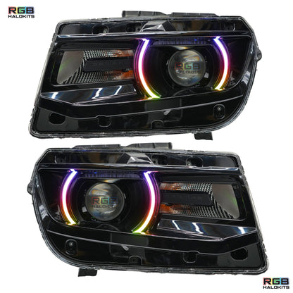 Chevrolet Camaro RS/SS Multicolor DRL Boards (2014-2015) - F14 | A12 | P2   - BX1-F14 | C15 | A12| P2   - BX3-F14 | C18 | B34 | A12 | P2   - BX3-F14 | C18 | C15 | B31 | B34 | A12 | P2   - BX4-G1x2 | A19 | P2   - BX1-  DRIVEN - 12