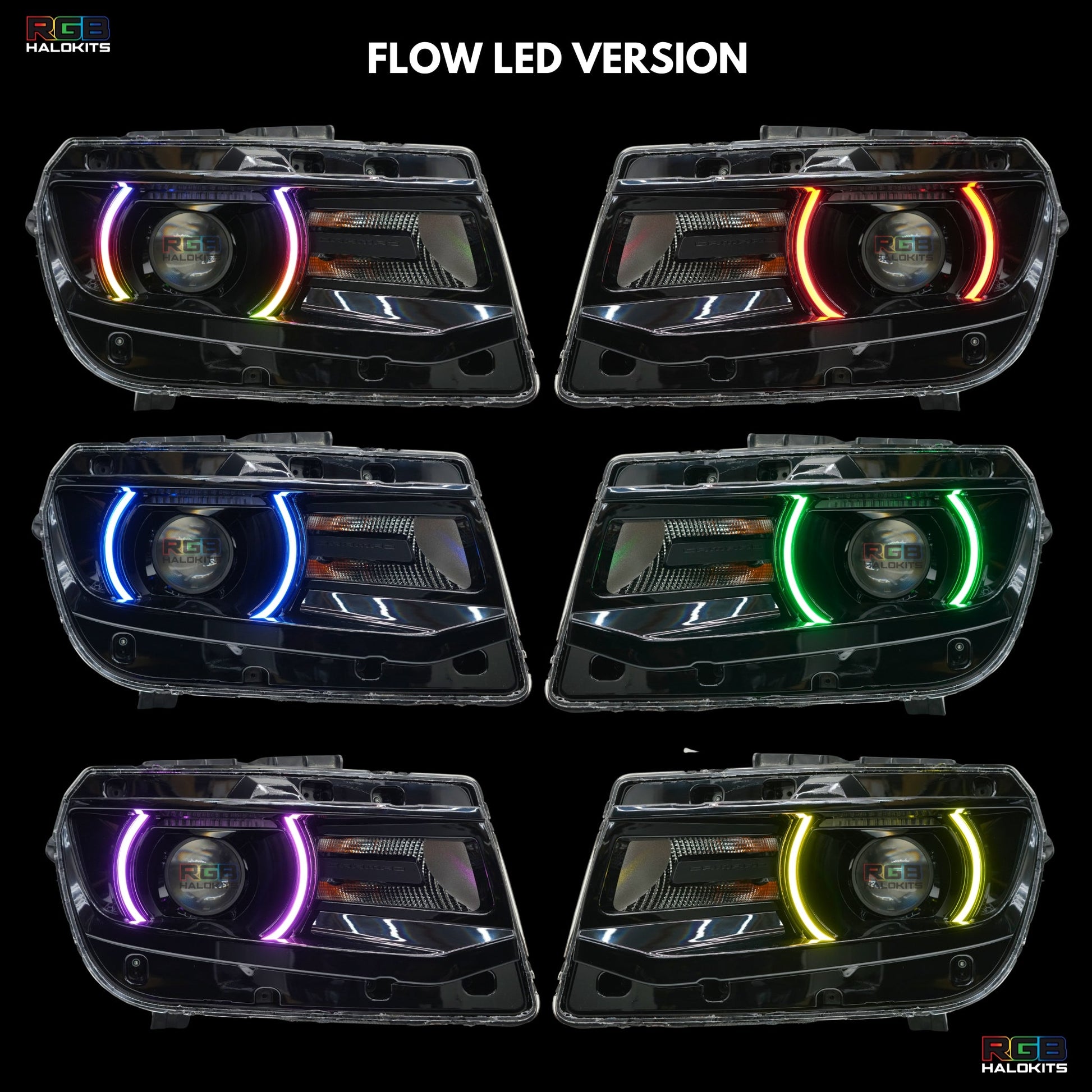 Chevrolet Camaro RS/SS Multicolor DRL Boards (2014-2015) - F14 | A12 | P2   - BX1-F14 | C15 | A12| P2   - BX3-F14 | C18 | B34 | A12 | P2   - BX3-F14 | C18 | C15 | B31 | B34 | A12 | P2   - BX4-G1x2 | A19 | P2   - BX1-  DRIVEN - 13