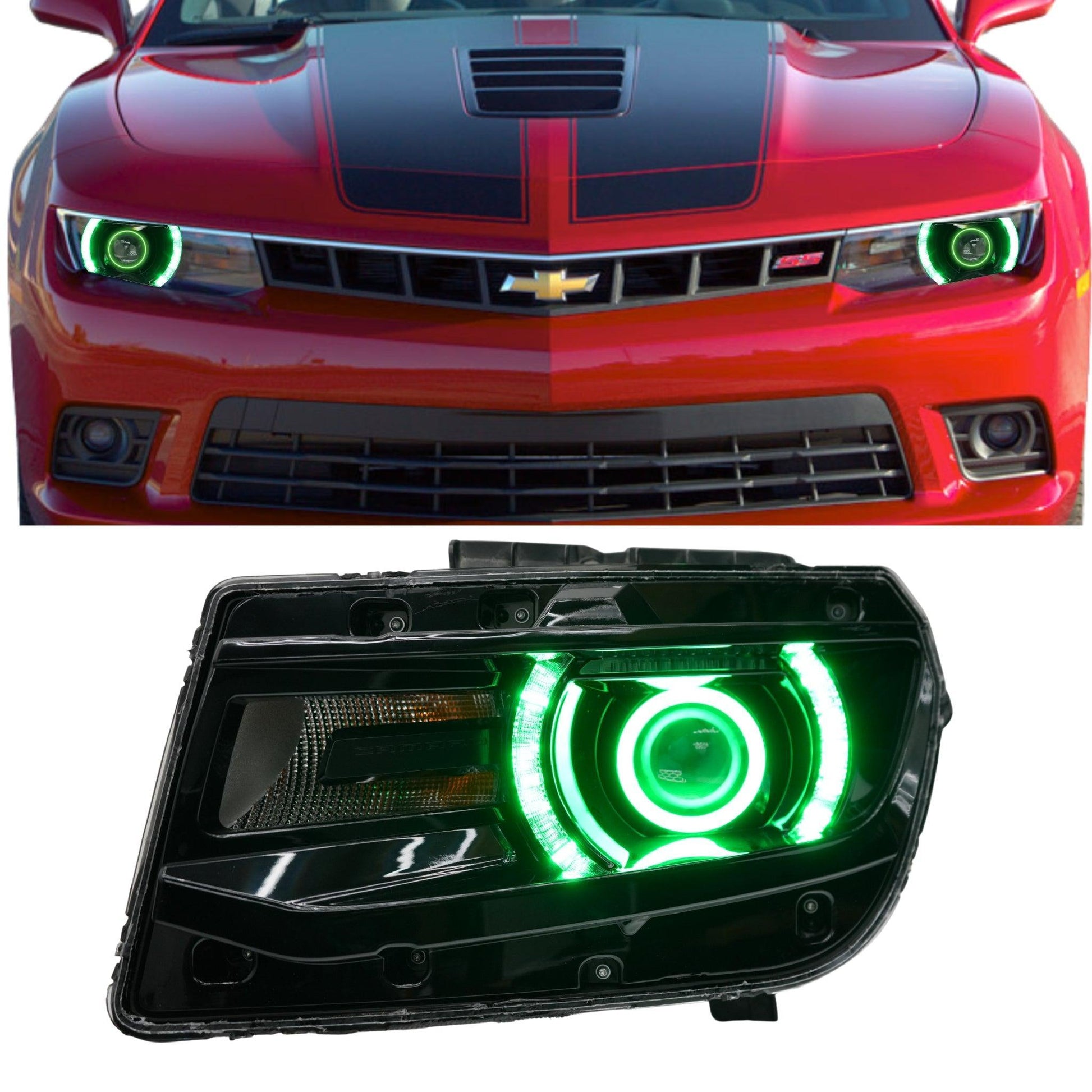 Chevrolet Camaro RS/SS Multicolor DRL Boards (2014-2015) - F14 | A12 | P2   - BX1-F14 | C15 | A12| P2   - BX3-F14 | C18 | B34 | A12 | P2   - BX3-F14 | C18 | C15 | B31 | B34 | A12 | P2   - BX4-G1x2 | A19 | P2   - BX1-  DRIVEN - 16