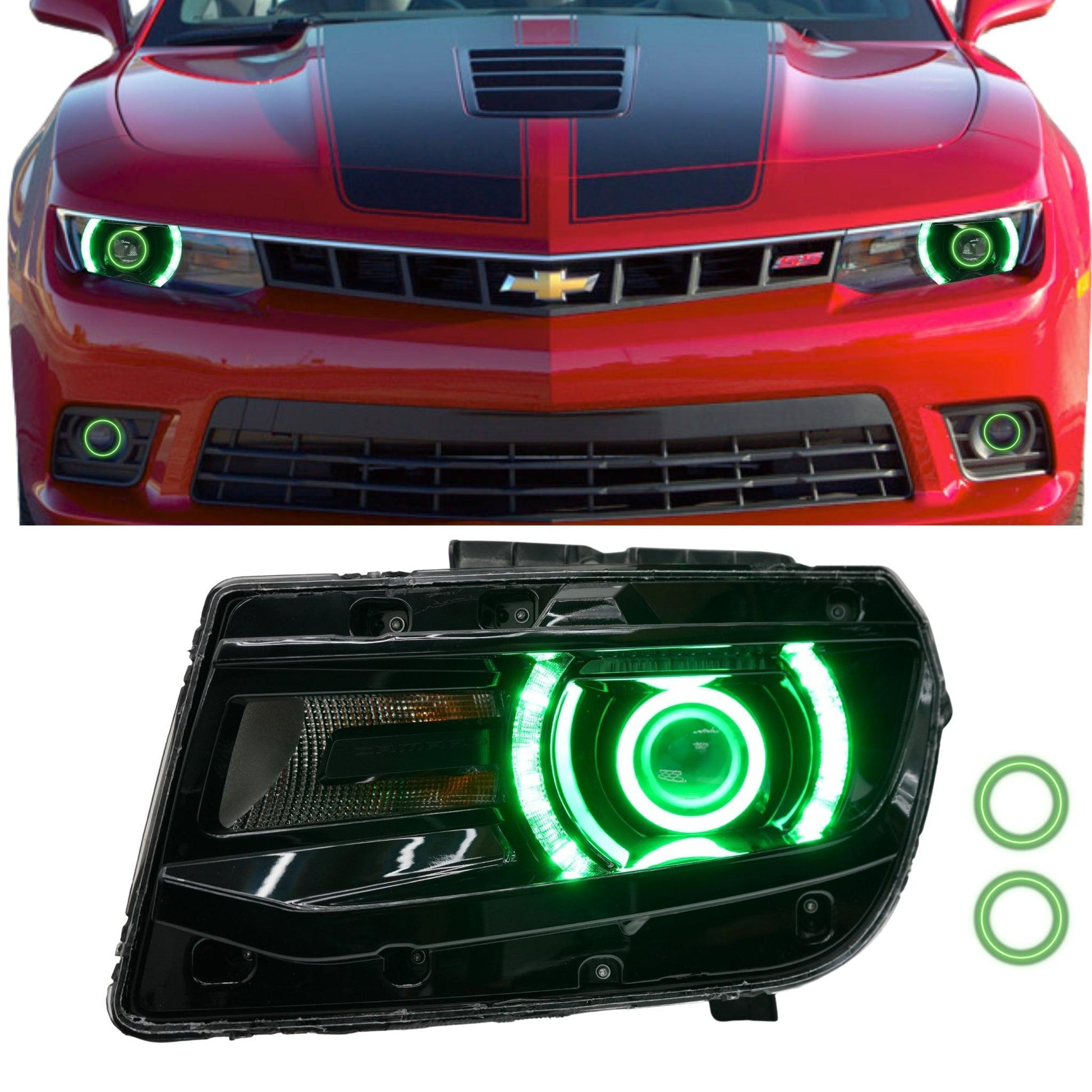 Chevrolet Camaro RS/SS Multicolor DRL Boards (2014-2015) - F14 | A12 | P2   - BX1-F14 | C15 | A12| P2   - BX3-F14 | C18 | B34 | A12 | P2   - BX3-F14 | C18 | C15 | B31 | B34 | A12 | P2   - BX4-G1x2 | A19 | P2   - BX1-  DRIVEN - 18