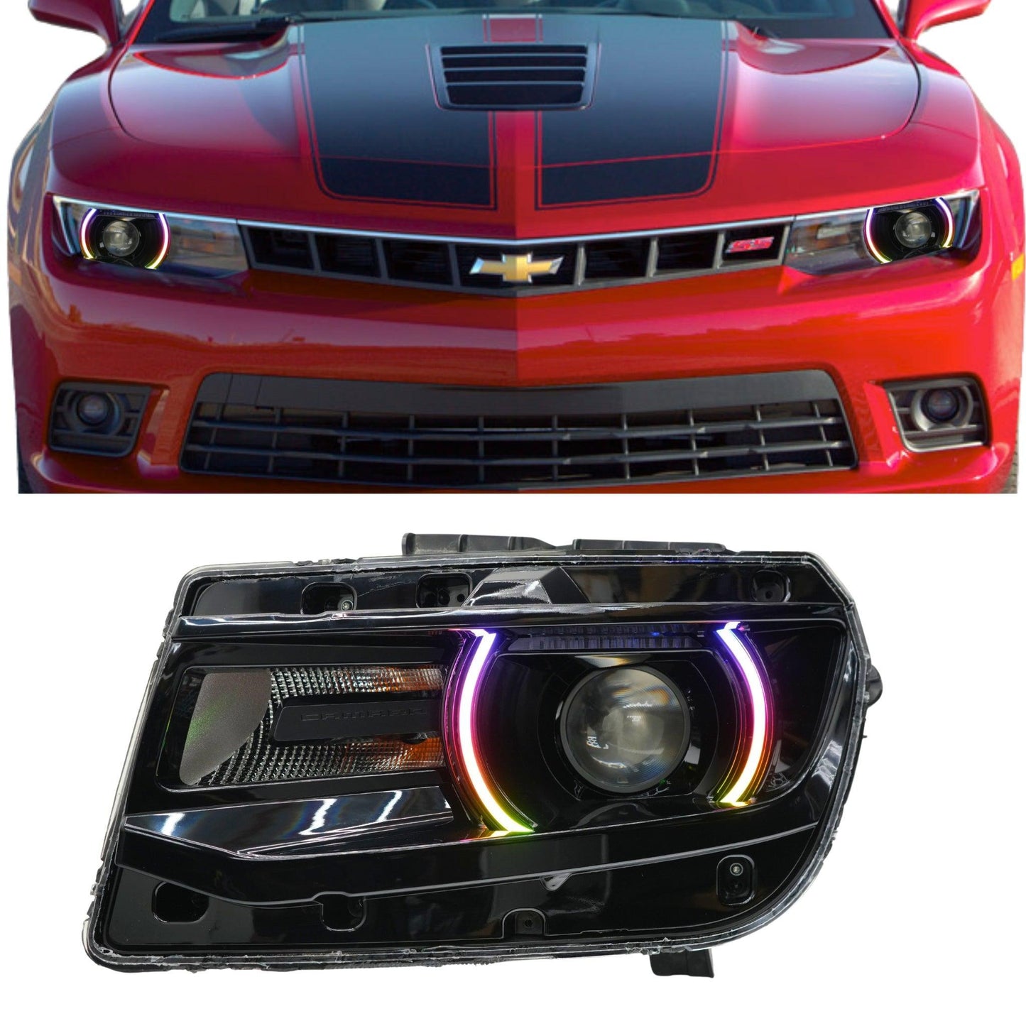 Chevrolet Camaro RS/SS Multicolor DRL Boards (2014-2015) - F14 | A12 | P2   - BX1-F14 | C15 | A12| P2   - BX3-F14 | C18 | B34 | A12 | P2   - BX3-F14 | C18 | C15 | B31 | B34 | A12 | P2   - BX4-G1x2 | A19 | P2   - BX1-  DRIVEN - 7