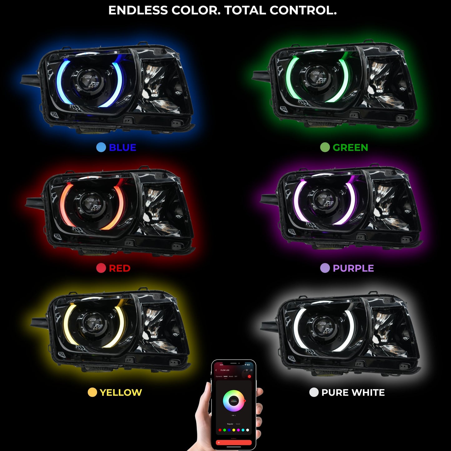 Chevrolet Camaro RS/SS RGBW DRL Boards (2010-2013) - F15 | A12 | P2   - BX1-F15 | C5 | B35 | A12 | P2   - BX3-F15 | C18 | B34 | A12 | P2   - BX3-F15 | C18 | C5 | B34 | B35 | A12 | P2   - BX4-  DRIVEN - 10