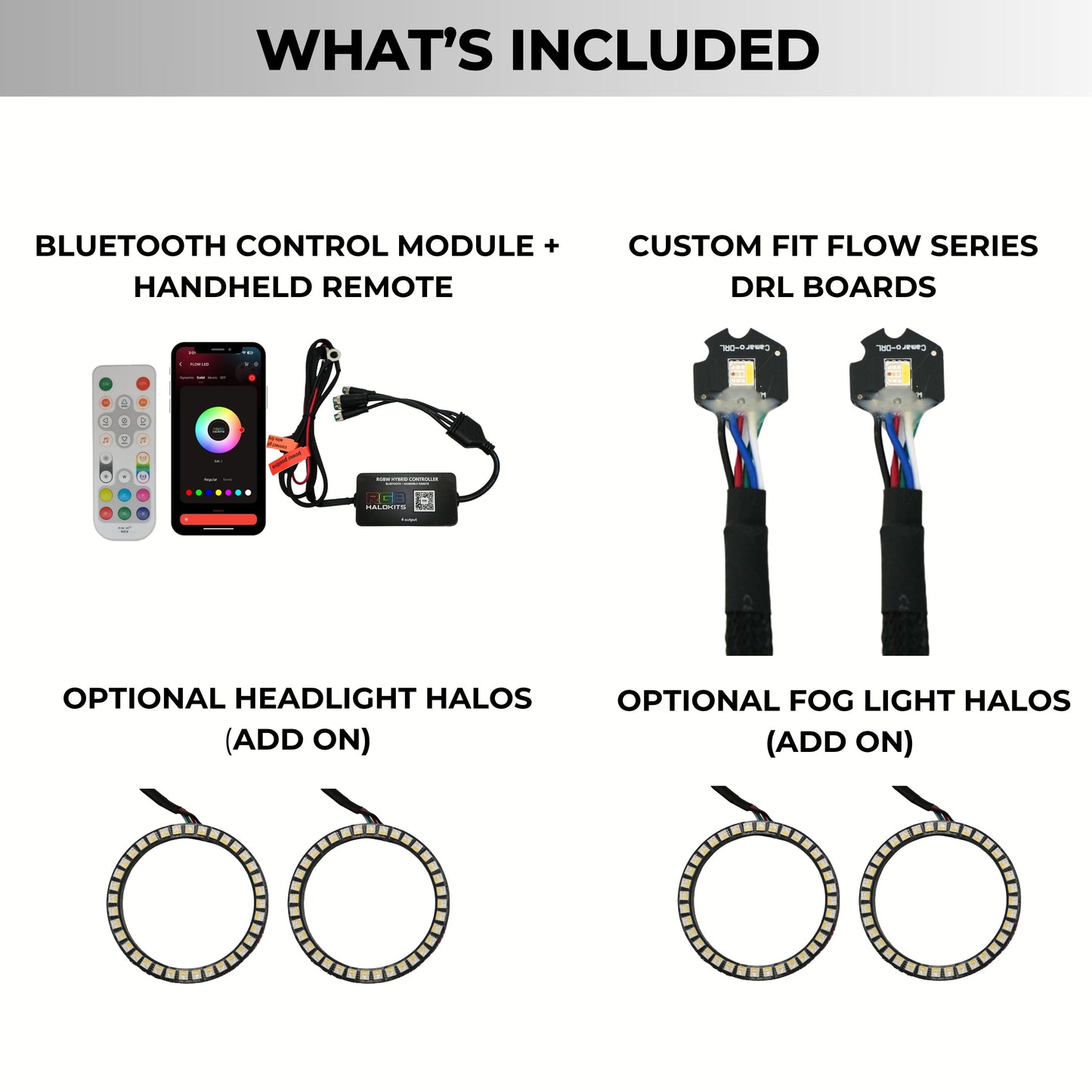 Chevrolet Camaro RS/SS RGBW DRL Boards (2010-2013) - F15 | A12 | P2   - BX1-F15 | C5 | B35 | A12 | P2   - BX3-F15 | C18 | B34 | A12 | P2   - BX3-F15 | C18 | C5 | B34 | B35 | A12 | P2   - BX4-  DRIVEN - 11