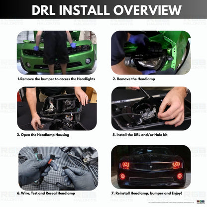 Chevrolet Camaro RS/SS RGBW DRL Boards (2010-2013) - F15 | A12 | P2   - BX1-F15 | C5 | B35 | A12 | P2   - BX3-F15 | C18 | B34 | A12 | P2   - BX3-F15 | C18 | C5 | B34 | B35 | A12 | P2   - BX4-  DRIVEN - 12