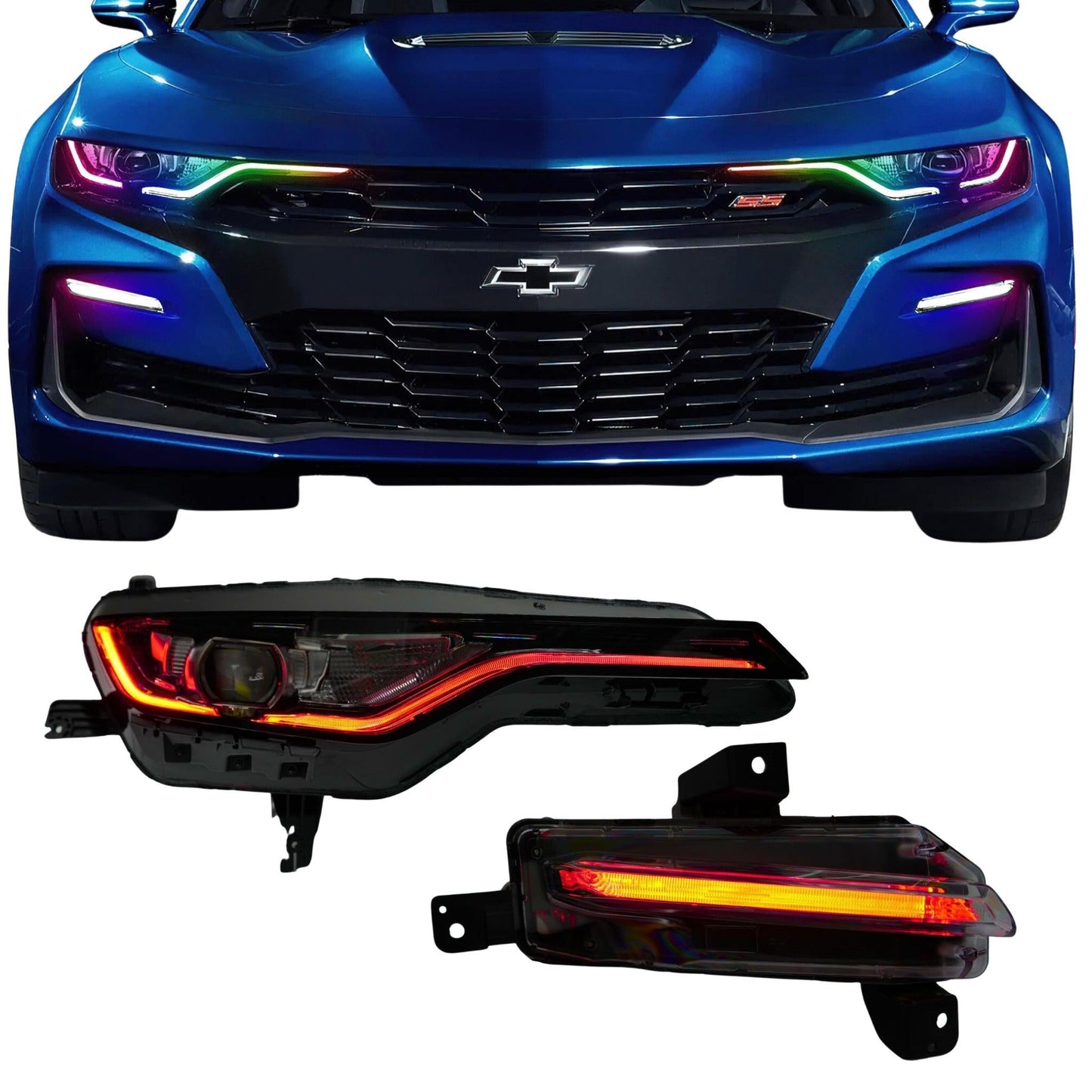Chevrolet Camaro RS/SS RGBWA DRL Boards (2019-2024) - F11 | A12 | P2   - BX1-F11 | F12 | A12 | P2   - BX3-F11 | E1 | A12 | P2   - BX3-F11 | F12 | E1 | A12 | P2   - BX4-  DRIVEN - 16