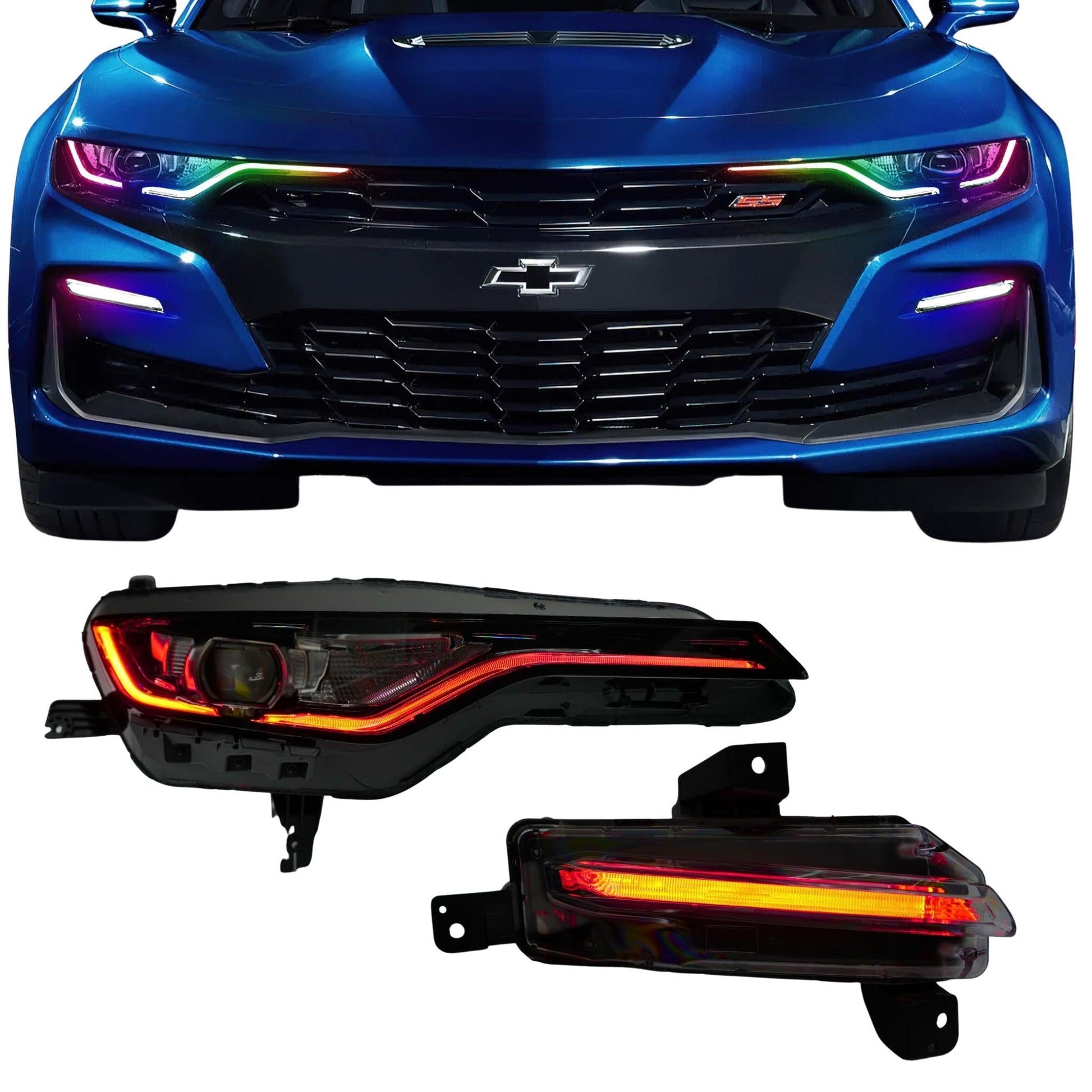 Chevrolet Camaro RS/SS RGBWA DRL Boards (2019-2024) - F11 | A12 | P2   - BX1-F11 | F12 | A12 | P2   - BX3-F11 | E1 | A12 | P2   - BX3-F11 | F12 | E1 | A12 | P2   - BX4-  DRIVEN - 16