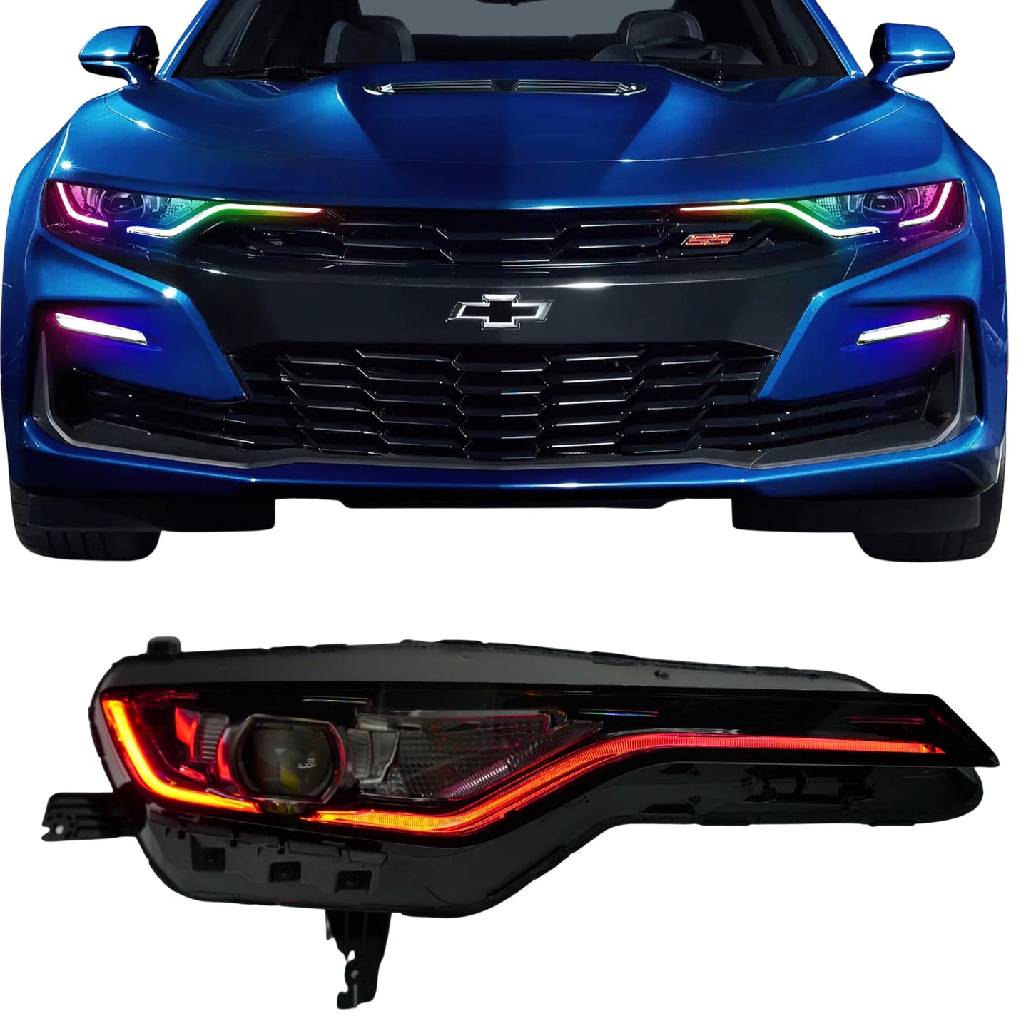 Chevrolet Camaro RS/SS RGBWA DRL Boards (2019-2024) - F11 | A12 | P2   - BX1-F11 | F12 | A12 | P2   - BX3-F11 | E1 | A12 | P2   - BX3-F11 | F12 | E1 | A12 | P2   - BX4-  DRIVEN - 18