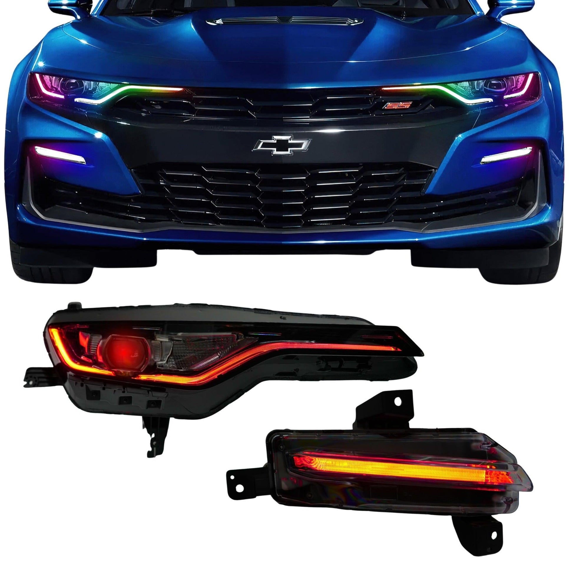 Chevrolet Camaro RS/SS RGBWA DRL Boards (2019-2024) - F11 | A12 | P2   - BX1-F11 | F12 | A12 | P2   - BX3-F11 | E1 | A12 | P2   - BX3-F11 | F12 | E1 | A12 | P2   - BX4-  DRIVEN - 19