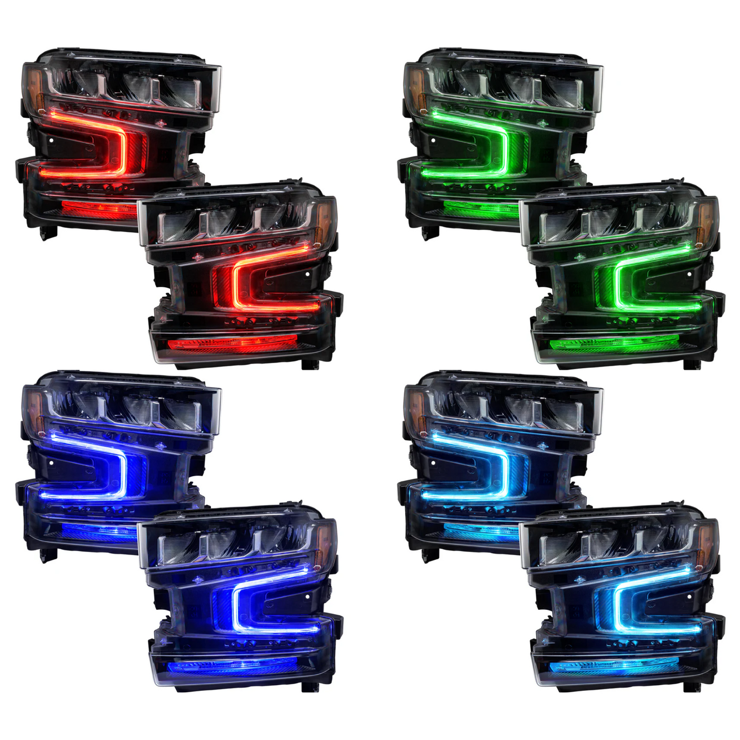 Chevrolet Silverado 1500 RGBW DRL Boards (2019-2022) - F9 | A12 | P2   - BX1-  DRIVEN - 6