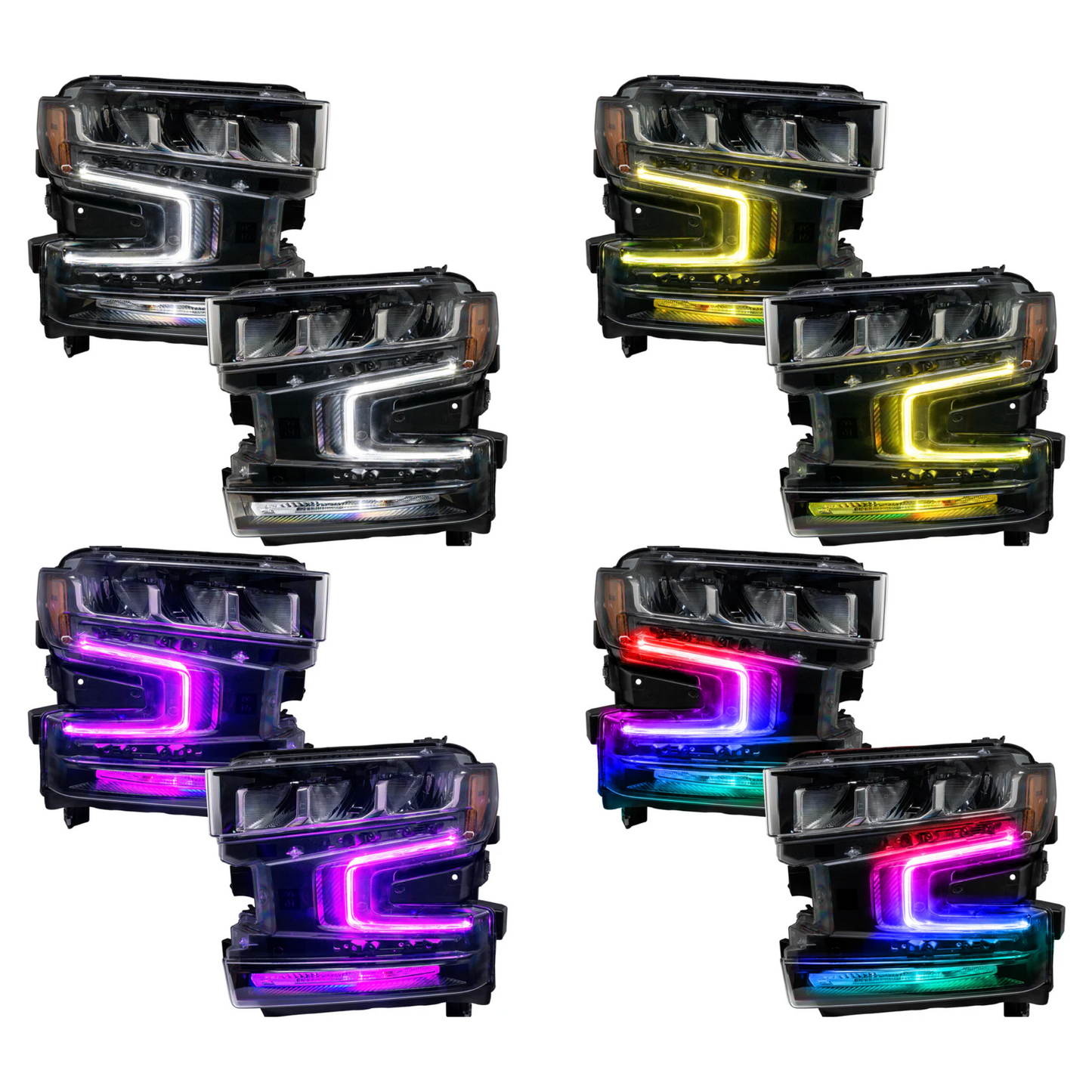 Chevrolet Silverado 1500 RGBW DRL Boards (2019-2022) - F9 | A12 | P2   - BX1-  DRIVEN - 7