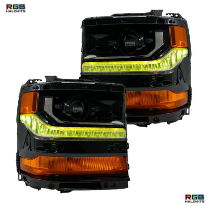 Chevrolet Silverado Multicolor Flow Series DRL Boards (2016-2018) - E5 | A20 | P2   - BX1-E5 | B13 | A20 | P2   - BX1-  DRIVEN - 10