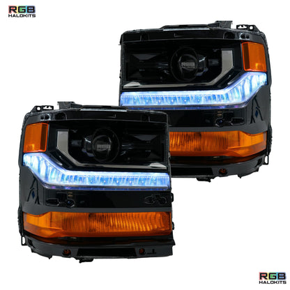 Chevrolet Silverado Multicolor Flow Series DRL Boards (2016-2018) - E5 | A20 | P2   - BX1-E5 | B13 | A20 | P2   - BX1-  DRIVEN - 12