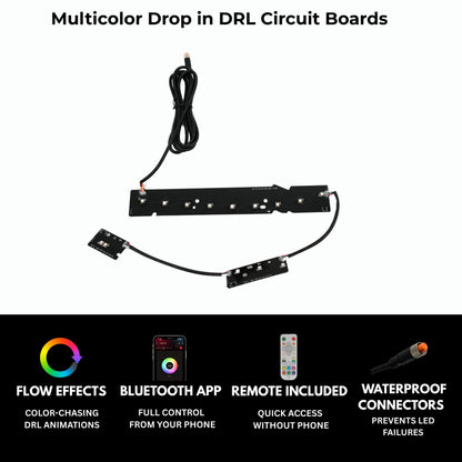 Chevrolet Silverado Multicolor Flow Series DRL Boards (2016-2018) - E5 | A20 | P2   - BX1-E5 | B13 | A20 | P2   - BX1-  DRIVEN - 2