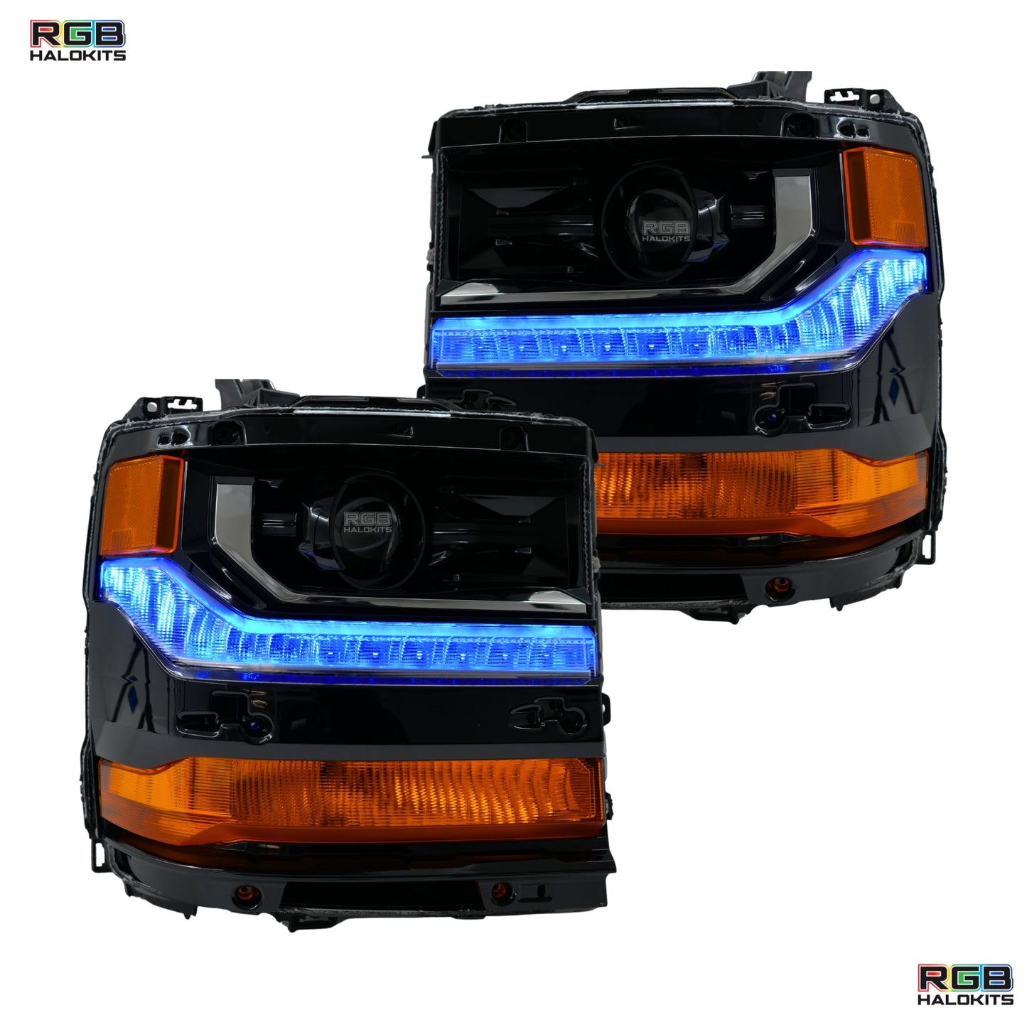 Chevrolet Silverado Multicolor Flow Series DRL Boards (2016-2018) - E5 | A20 | P2   - BX1-  DRIVEN - 9