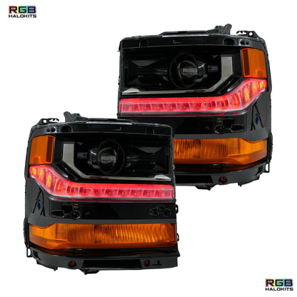 Chevrolet Silverado Multicolor Flow Series DRL Boards (2016-2018) - E5 | A20 | P2   - BX1-  DRIVEN - 10