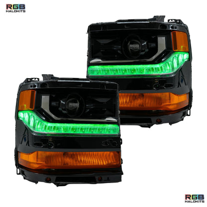 Chevrolet Silverado Multicolor Flow Series DRL Boards (2016-2018) - E5 | A20 | P2   - BX1-  DRIVEN - 11
