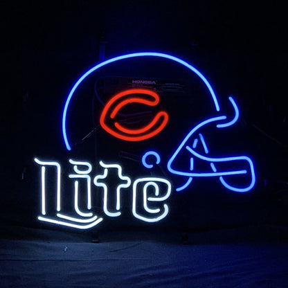 Chicago Bears Helmet Miller Lite Neon Signs - ME794-  DRIVEN - 2