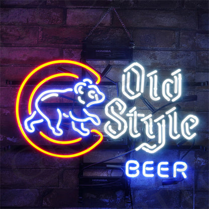 Chicago Cubs Old Style Beer Neon Signs Light - MEXC020-  DRIVEN - 2