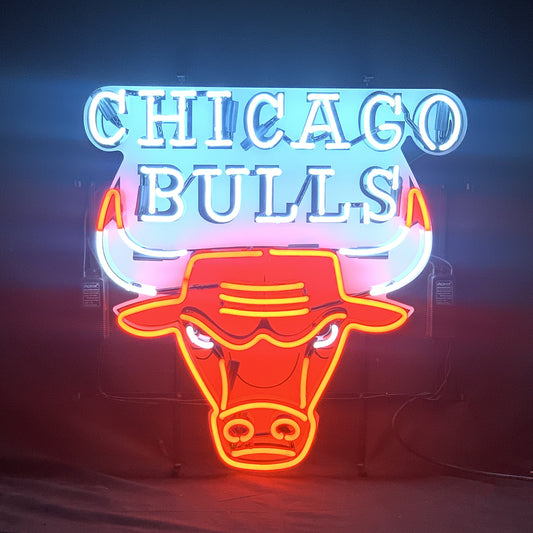 Chicago Bulls Logo Neon Signs Light - ME481-  DRIVEN - 1