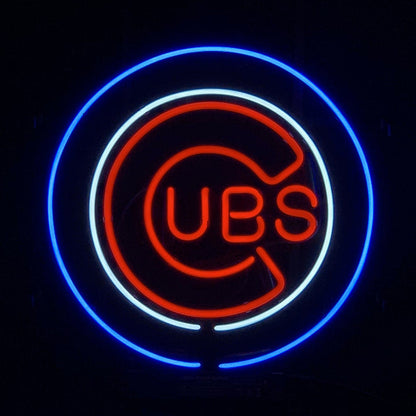 Chicago Cubs UBS Baseball Logo Neon_Signs - ME759-  DRIVEN - 2