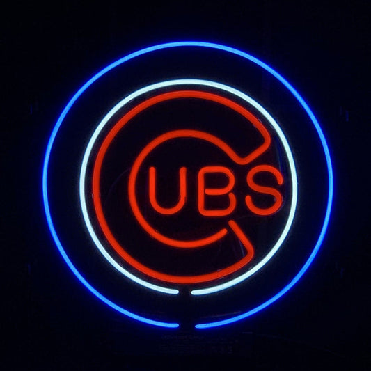 Chicago Cubs UBS Baseball Logo Neon_Signs - ME759-  DRIVEN - 2