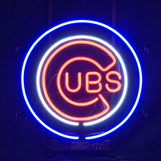 Chicago Cubs UBS Baseball Logo Neon_Signs - ME759-  DRIVEN - 1