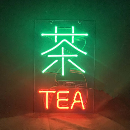 Chinese Characters Tea Neon Signs - TN286-  DRIVEN - 1