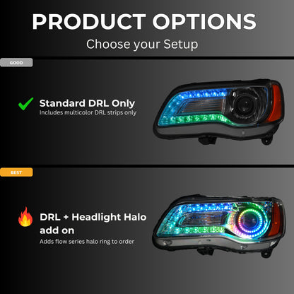 Chrysler 300 Multicolor DRL Boards (2011-2023) - F16 | A20 | P2   - BX3-F16 | B15| A20 | P2   - BX3-  DRIVEN - 11