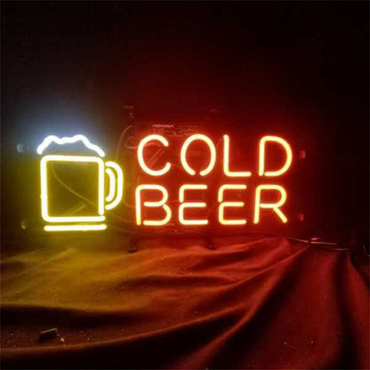 Cold Beer with Mug Neon Sign Neon Sign Light - ME598-  DRIVEN - 3