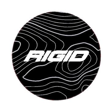 Rigid 360 Series 4" Light Cover Topo Overlays - Universal - RIGID3604-CG-RIGID3604-CODE-RIGID3604-COOL-RIGID3604-RACE-RIGID3604-VB-  DRIVEN - 14