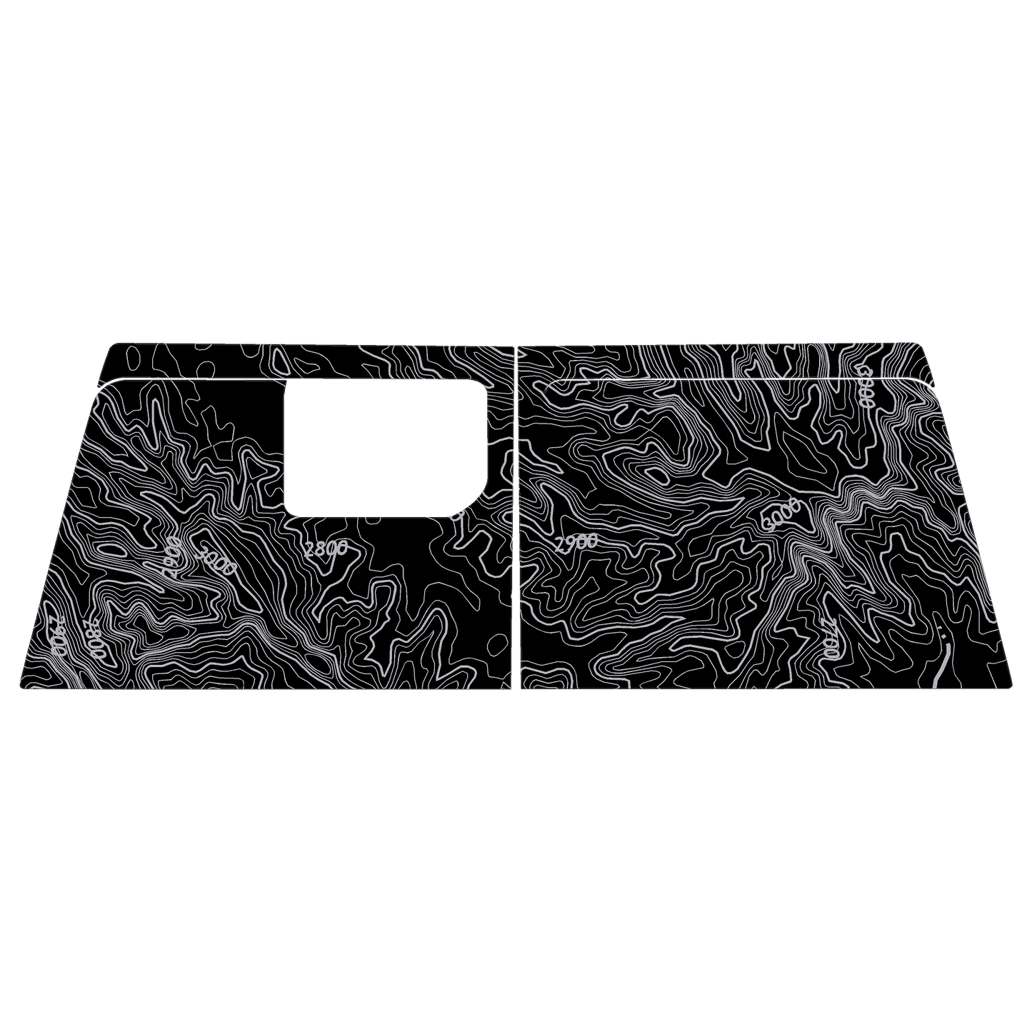 Topo Cargo Area Overlay Kit Part 1 (Printed Series) - 2021+ Bronco 4 Door