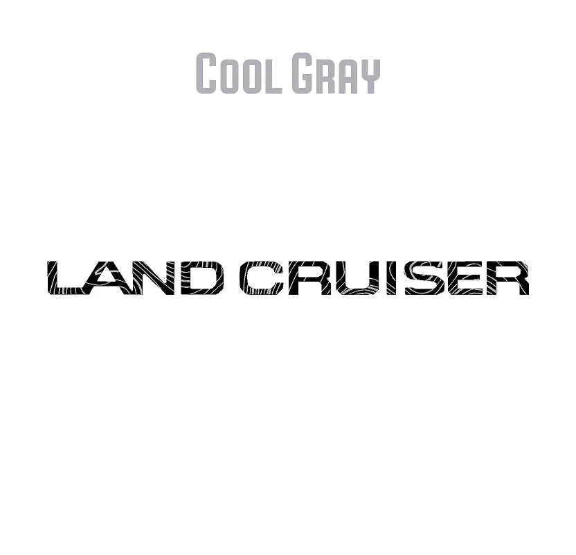"Land Cruiser" Topographic Rear Tailgate Emblem Overlays - 2024+ Land Cruiser - 24LC250-RT-LC-TPWH-24LC250-RT-LC-TPHB-24LC250-RT-LC-TPVB-24LC250-RT-LC-TPAG-24LC250-RT-LC-TPSO-  DRIVEN - 11