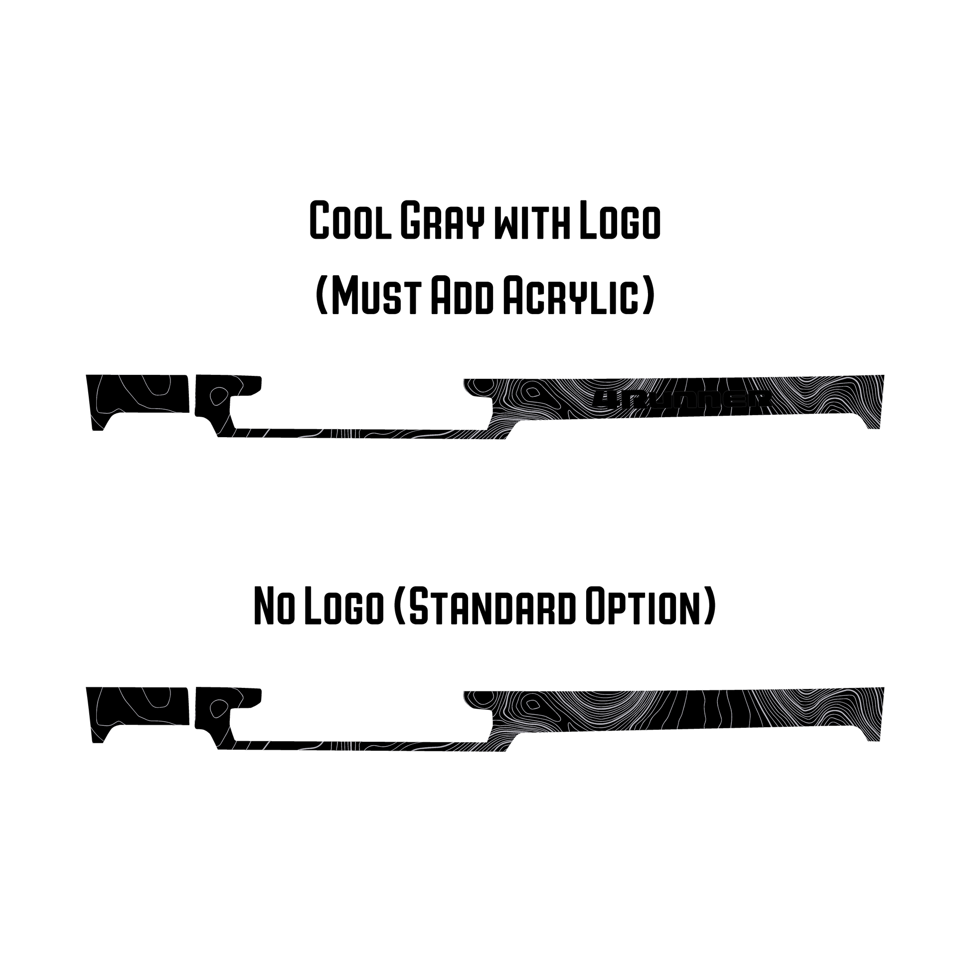 Full Width Topographic Dash Wrap - 2025+ 4Runner - 254RUNNER-SB-TP.WH-sku-51514452869439-sku-51514452902207-sku-51514452934975-sku-51514452967743-  DRIVEN - 13