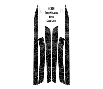 Topographic Rear Trim Overlays (6pcs) - 2024+ Land Cruiser / GX 550 - 24LC250RTRIM6PC-WH-24LC250RTRIM6PC-ARG-24LC250RTRIM6PC-CBNG-24LC250RTRIM6PC-CG-24LC250RTRIM6PC-DS-  DRIVEN - 10
